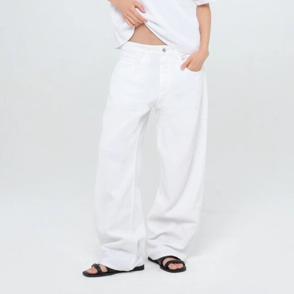 Icon Denim Bea Wide Leg Jeans White Size 27 NEW NWT - Picture 1 of 11